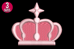 Mini Crown Machine Embroidery Design | Instant Download Product Image 2