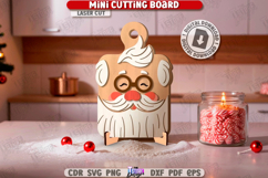 Christmas Mini Cutting Board Laser Cut|Kitchen Décor SVG|CNC Product Image 1