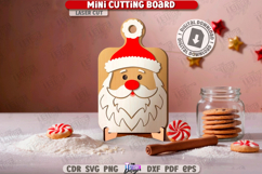 Christmas Mini Cutting Board Laser Cut|Kitchen Décor SVG|CNC Product Image 1