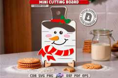 Christmas Mini Cutting Board Laser Cut|Kitchen Décor SVG|CNC Product Image 1