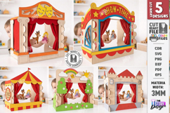 Mini Puppet Theater Laser Cut Bundle | Circus and Castle SVG Product Image 1