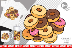 Mini Donut Stack Clipart Product Image 1