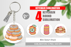 Keychain Mini Donut Stack Product Image 1
