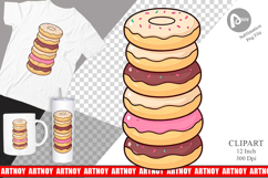 Mini Donut Stack Clipart Product Image 1