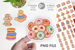 Mini Donut Stack Sticker Product Image 1