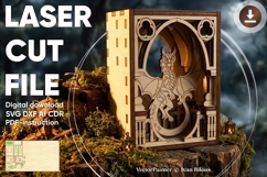 Dragon Fantasy Diorama - SVG Laser Cut Project, Digital File Product Image 1