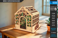 Mini Greenhouse Laser Cut Bundle |Plant Accessories| Garden Product Image 4
