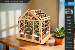 Mini Greenhouse Laser Cut Bundle |Plant Accessories| Garden Product Image 6