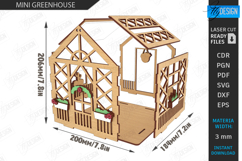 Mini Greenhouse Laser Cut Bundle |Plant Accessories| Garden Product Image 5