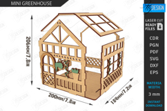 Mini Greenhouse Laser Cut Bundle |Plant Accessories| Garden Product Image 7