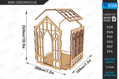 Mini Greenhouse Laser Cut Bundle |Plant Accessories| Garden Product Image 9