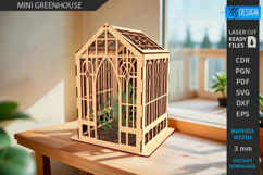 Mini Greenhouse Laser Cut Bundle |Plant Accessories| Garden Product Image 10