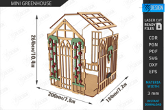 Mini Greenhouse Laser Cut Bundle |Plant Accessories| Garden Product Image 11
