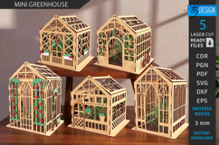 Mini Greenhouse Laser Cut Bundle |Plant Accessories| Garden Product Image 1