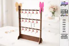 Mini Hanger Jewelry Display Laser Cut | Desk Jewelry Stand Product Image 1