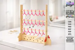 Mini Hanger Jewelry Display Laser Cut | Desk Jewelry Stand Product Image 1