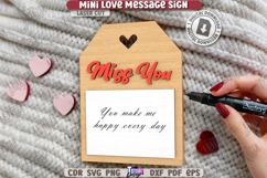 Mini Love Message Sign Laser Cut|Sticky Note Holder|3D Laser Product Image 1