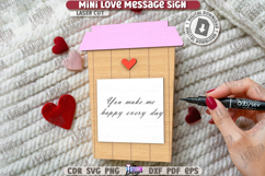 Mini Love Message Sign Laser Cut|Sticky Note Holder|3D Laser Product Image 1