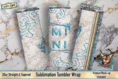 Mini Tumbler Wrap, Peekaboo Tumbler, Glitter Tumbler 