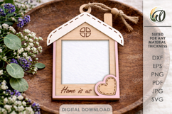 Mini Photo Frames Bundle Lasercut. Hanging Picture Frame SVG Product Image 13