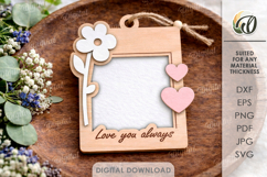 Mini Photo Frames Bundle Lasercut. Hanging Picture Frame SVG Product Image 8