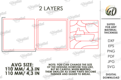 3D Mini puzzle decors Bundle Laser Cut. Wall art SVG Product Image 2