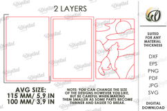 3D Mini puzzle decor Laser Cut. Wall art SVG. Nature scene Product Image 2