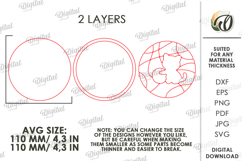 3D Mini puzzle decor Laser Cut. Wall art SVG. Cat Product Image 2