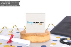 Mini Tiered Tray Wood Sign Graduation Mock up Product Image 1