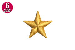 Mini Star Machine Embroidery Design | Tiny Star Pattern Product Image 1