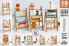Mini Decorative Ladder Shelf Laser Cut Bundle | Tiered Tray Product Image 1