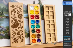 Mini Wooden Paint Palette Laser Cut | Pocket Watercolor Box Product Image 1