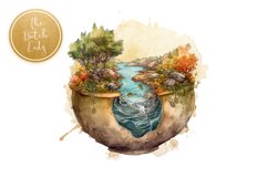 Potted Micro Worlds Clipart Set - 25 .PNG Files Product Image 3