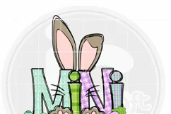 Mama Mini Bunny Png, Mom Baby Png Easter Design Sublimation Product Image 3
