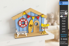 Mini House Entrance Laser Cut | 3D Home Decor | Shelf Sitter Product Image 1