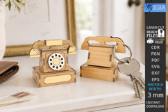 Retro Miniature Keychains Laser Cut Bundle | Vintage Designs Product Image 7