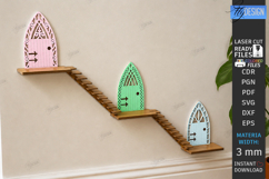 Miniature Wall Fairy Door Laser Cut Bundle | 3D Magic Door Product Image 6