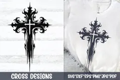 Minimalist brush circle cross SVG featuring a bold distressed cross centered inside dynamic circular brush strokes, perfect for Christian t-shirts, church merch, youth group apparel, decals, mugs, wall art, Cricut and Silhouette faith crafts