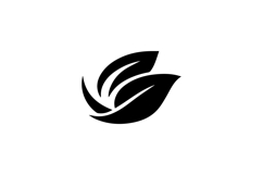 Minimal Crescent Leaf Logo Design Product Image 1