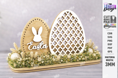 Minimalist Easter Bunny Shelf Sitter Laser Cut | Boho Easter Product Image 1