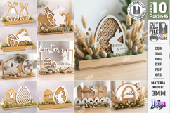 Minimalist Easter Bunny Shelf Sitter Laser Cut Bundle | CNC Product Image 1
