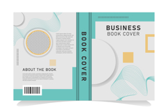 Minimal modern book cover design with abstract geometric sty Product Image 1