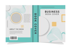 Minimal modern book cover design with abstract geometric sty Product Image 2