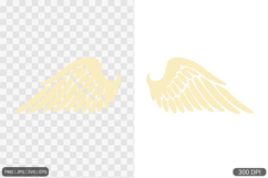 Simple Angel Wings Clipart Product Image 1