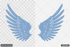 Simple Angel Wings Clipart Bundle Product Image 4