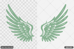 Simple Angel Wings Clipart Bundle Product Image 11