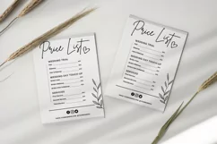Rate Sheet, Price Chart, Business Price List, Price Guide Product Image 4