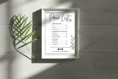 Rate Sheet, Price Chart, Business Price List, Price Guide Product Image 6