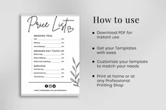 Rate Sheet, Price Chart, Business Price List, Price Guide Product Image 8
