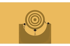 A Group of People Aligning and Balancing a Shooting Target Product Image 1